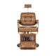 Gabbiano Boss \"Old Leather\" Barber Chair, Light Brown