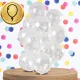 Transparent Origami Party Balloons 30 cm, 12-Pack
