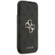 Guess Book 4G Metal Logo Phone Case Cover iPhone 17 Pro Max - Black