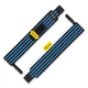 Wrist Wraps 4FIZJO 2 pcs, Black and Blue