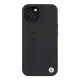 BMW iPhone 15 Case Leather Hot Stamp MagSafe, Black