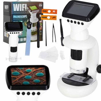 Digital Microscope for Kids with LCD Screen WiFi USB 1000x Magnification STEM Toy