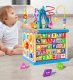 Wooden Activity Cube Shape Sorter with Bead Maze Jhtoy-423