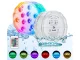 Underwater Waterproof Wireless LED Aquarium Swimming Pool Water Light Lamp with Remote Control 10 LED RGB