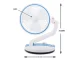 Foldable Wireless Desk Fan with LED Lamp, Blue