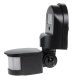 Maclean MCE25 B Wall Motion and Twilight Sensor, 180°, 1200W, Black