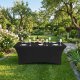 GreenBlue GB372 Elastic Catering Table Cover, Spandex, 180x75x74cm, Black