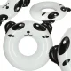 Inflatable swimming ring for kids, panda design, 80 cm, max 60 kg