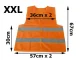 High Visibility Safety Vest XXL for Roadside Emergencies, Orange