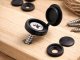 Hinged Screw Covers for Furniture Screws 100 Pack, Black
