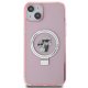 Karl Lagerfeld iPhone 15 Case Ring Stand Karl&Choupette MagSafe, Pink