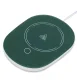 Electric Mug Warmer Set with Ceramic Mug, Lid, and Spoon, Green
