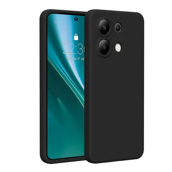 Etteri Silicone Case for Xiaomi Redmi Note 13 4G, Black