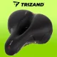 Trizand 00020987 Bicycle Saddle with Suspension and Cover, Black