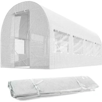 Plonos 4972-F Garden Greenhouse Foil 2x4.5m (9m2), White