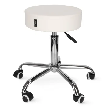 4FIZJO PURE Swivel Massage and Medical Stool, White
