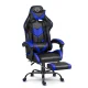 Ergonomic Gaming Chair Sofotel Cerber with Footrest, Black - Blue
