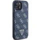 Guess iPhone 15 Plus / 14 Plus Case 4G Triangle Metal Logo, Blue