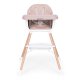 ECOTOYS 2-in-1 Baby High Chair and Booster Seat, Beige