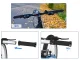 Rubber Bicycle Handlebar Grips with Screw Fastening, Black