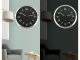 Wall clock fluorescent large silent glowing numbers stars 25cm