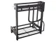 2-Tier Loft Kitchen Organizer Shelf Black