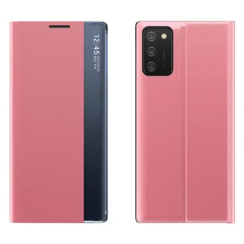 Flip Case for Samsung Galaxy A03s (166.5) with Stand Function, Pink