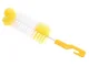 Bottle and Glass Cleaning Brush with Sponge, Mixed Colors