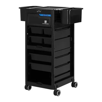 Gabbiano 68UV Hairdressing Trolley with UV Sterilizer, Black