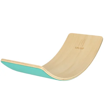 LULILO Ajlo Wooden Balance Board Exercises Fitness Felt, Blue