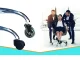 Rubber Office Chair Caster Wheel with Bearings, 11mm, 1 pc, Black