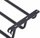 3-Bar Wall Mounted Towel Rack with Hooks 60 cm, Matte Black