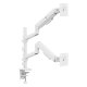 Ergo Office ER-692 W Dual Monitor Mount, Gas Spring, 17\"-32\", 1-10kg, White