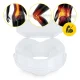4FIZJO Raised Toilet Seat with Lid 5 cm