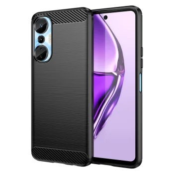 Dėklas Infinix Hot 20S telefonui Carbon Case, juodas