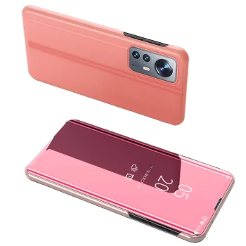 Clear View Case Flip Cover for Xiaomi 12 Lite, Pink