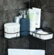 Corner Shower Caddy 2 Pack No Drill Adhesive Bathroom Shower Organizer Shelf Rustproof