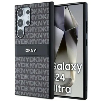 DKNY Samsung Galaxy S24 Ultra Case Mono Stripe & Metal Logo, Black