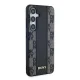 DKNY Samsung Galaxy S24 Case Leather Checkered Mono Pattern MagSafe, Black