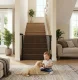 ECOTOYS Retractable Baby Gate Extra Wide up to 63\" for Stairs and Doorways, Black