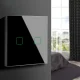 Smart Touch Light Switch Maclean MCE717B, 2-Gang, Wi-Fi, Tuya, Black