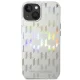 Karl Lagerfeld Monogram Iridescent Case for iPhone 14 Plus - Silver