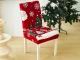 Christmas Chair Cover with Elastic Band, Universal, Red