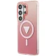 Guess IML Gradient Triangle MagSafe Case for Samsung Galaxy S26 Ultra, Pink