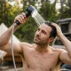 4Fizjo Mountain Goat Portable Camping Shower with Pump, USB, LED