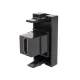 Maclean MCE720B Single HDMI Wall Socket Module, Black