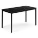 ModernHome Kitchen Dining Table 120x60 cm for 4-5 People, Black Marble