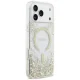 Guess Resin Bottom Glitter MagSafe Case for iPhone 18 Pro Max / 17 Pro Max, Gold