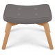 Sofotel Norse Upholstered Footstool, dark grey