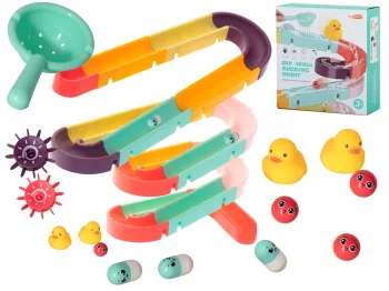Bath Toy Water Track with Accessories, 44 Pieces